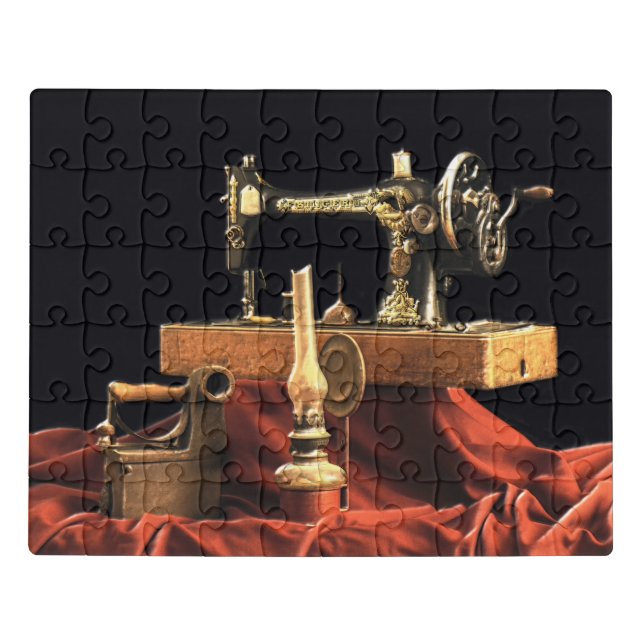 Vintage Antique Sewing Machine Jigsaw Puzzle (Puzzle Horizontal)