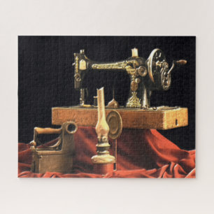 Vintage Antique Sewing Machine Jigsaw Puzzle