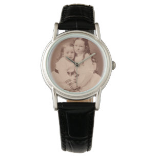 Vintage antique sisters Photo wach FromMyDesk Watch