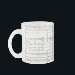 Vintage Antique Slide Rule Close-Up Photo Frosted Glass Coffee Mug<br><div class="desc">This coffee mug for the math enthusiast features a scan of a vintage antique Keufel & Esser Deci-Lon logarithm slide rule showing some of the numeric scales. Great fun for the geek in your life!</div>