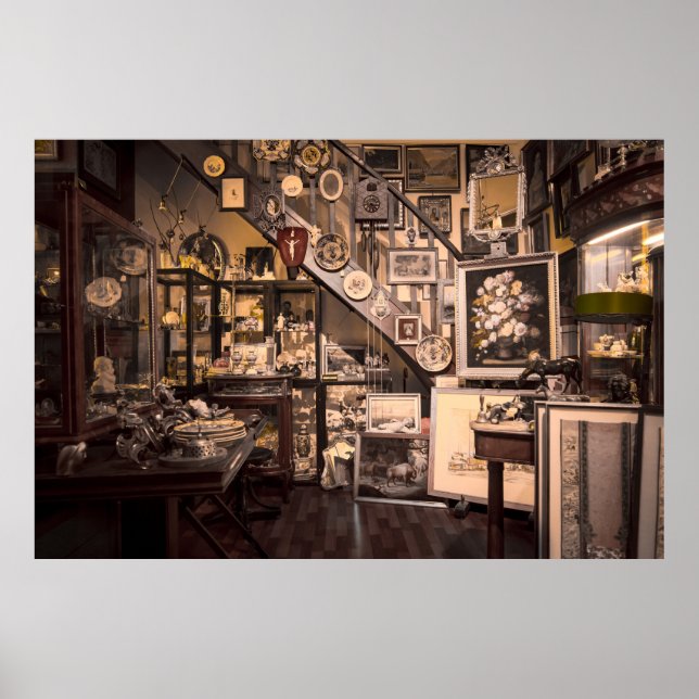 Vintage Antique Store Poster (Front)