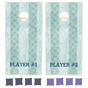 Vintage Antique style - seamless pattern 11 Cornhole Set