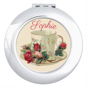 Vintage/Antique Teacup Compact Mirror