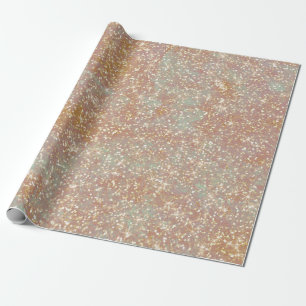 Vintage Antique Texture Gold Glitter Decoupage Wrapping Paper