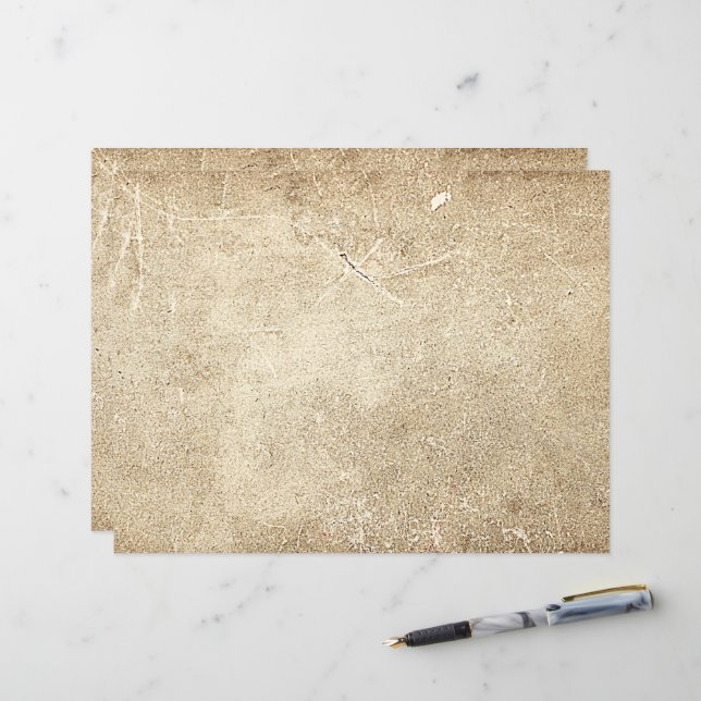 Vintage Antique Texture Sepia Rustic Decoupage (Front/Back In Situ)