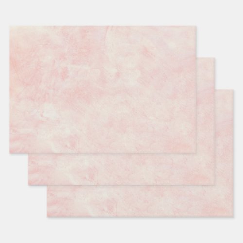 Vintage Antique Textured Blush Pink Decoupage Wrapping Paper Sheets