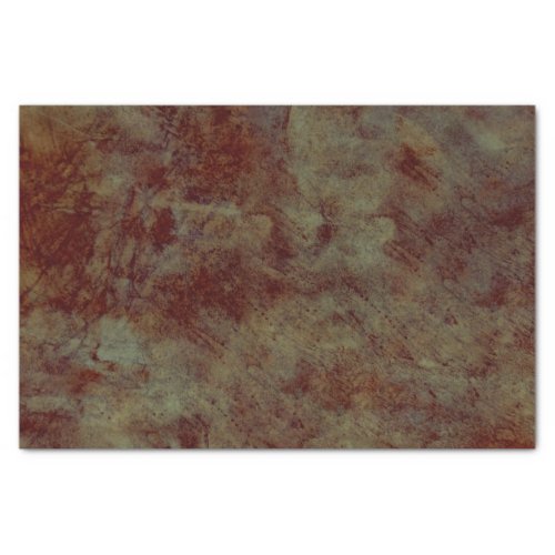 Vintage Antique Textured Dark Brown Teal Decoupage Tissue Paper