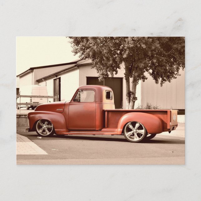 Vintage antique truck postcard (Front)