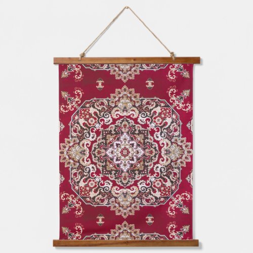 Vintage Antique Turkish Wine Red Kilim Rug Wall Hanging Tapestry