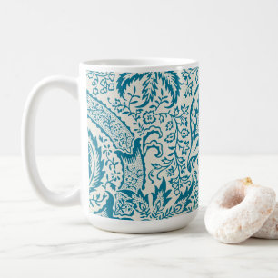 Vintage Antique William Morris Snake's Head Print Coffee Mug