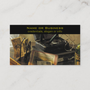 Vintage Antiques and Nostalgic Mementos Business Card