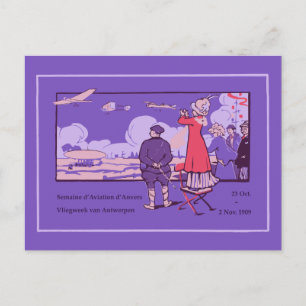 Vintage Antwerp Aviation Week (Dutch/French) Postcard