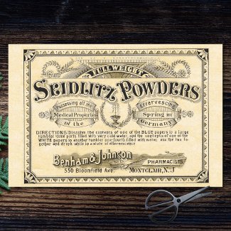 Vintage Apothecary Advertisement Decoupage Paper