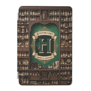 Vintage Apothecary & Alchemist Monogram Dark iPad Mini Cover