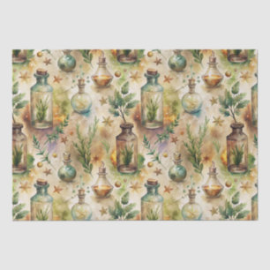 Vintage Apothecary Bottles Pattern (6) Tissue Paper
