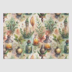 Vintage Apothecary Bottles Pattern Tissue Paper