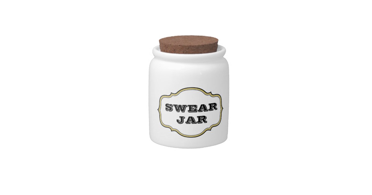 vintage apothecary label swear jar candy dishes zazzlecom
