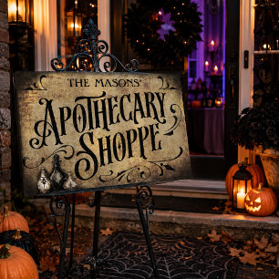 Vintage Apothecary Shoppe Halloween Foam Board