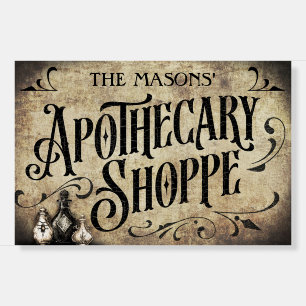 Vintage Apothecary Shoppe Halloween Sign