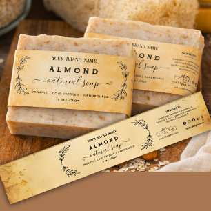 Vintage Apothecary style Soap Belly band