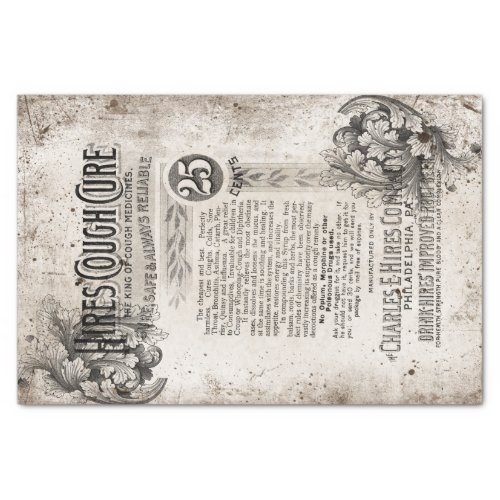 Vintage apothecary tissue paper