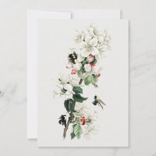 Vintage Apple Blossom Illustration Invitation