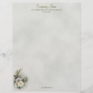 Vintage Apple Blossom Letterhead