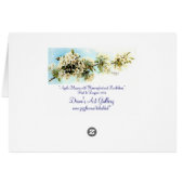 Vintage Apple Blossoms Cards (Back Horizontal)