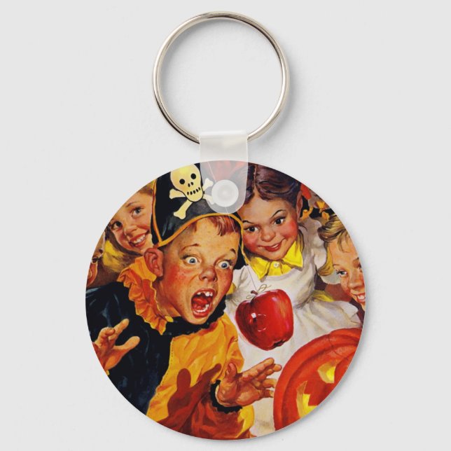 Vintage Apple Bobbing Keychain (Front)