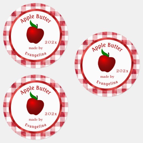 Vintage Apple Butter Personalized Canning Labels