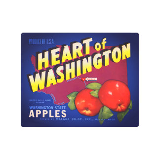 Vintage Apple Crate Label Metal Sign