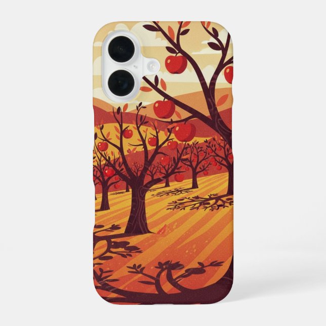Vintage Apple Orchard iPhone Case (Back)