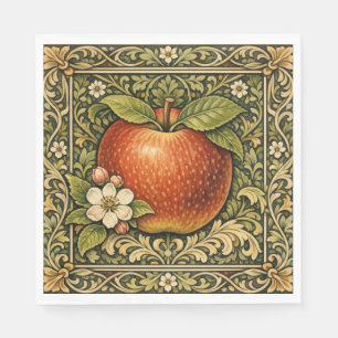 Vintage apple painting  napkins