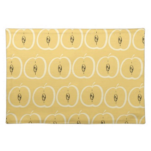 Vintage Apple Pattern Wallpaper Design Cloth Placemat