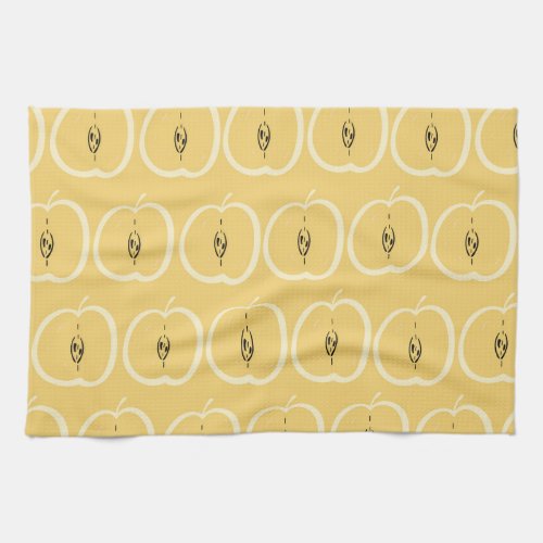 Vintage Apple Pattern Wallpaper Design Kitchen Towel
