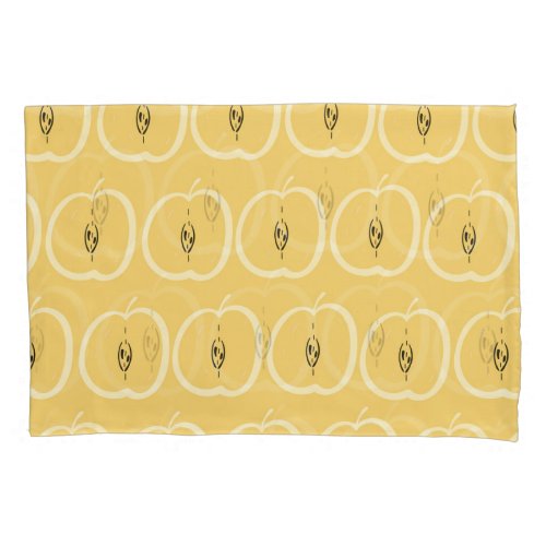 Vintage Apple Pattern Wallpaper Design Pillow Case