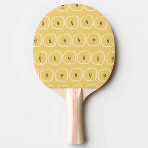 Vintage Apple Pattern Wallpaper Design Ping Pong Paddle