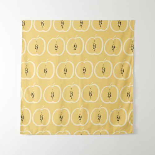 Vintage Apple Pattern Wallpaper Design Tapestry