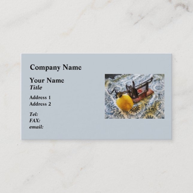 Vintage Apple Peeler Business Card (Front)