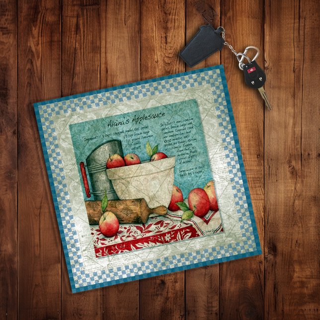 Vintage Apple Recipe Ephemera Trinket Tray (Creator Uploaded)