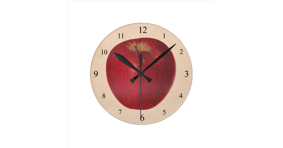 Vintage Apple Wall Clock
