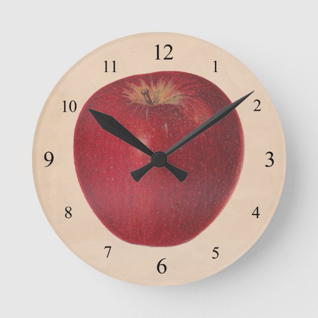 Vintage Apple Wall Clock (Front)