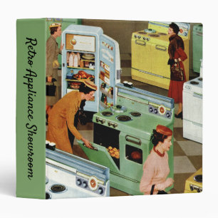 Vintage Appliance Showroom Store Business Retail 3 Ring Binder