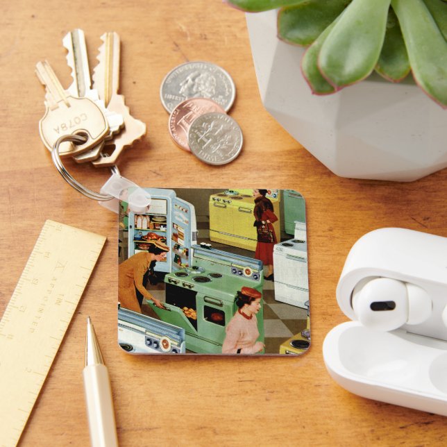 Vintage Appliance Showroom Store Business Retail Keychain (Desk)