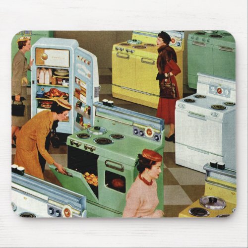 Vintage Appliance Showroom Store Business Retail Mouse Pad