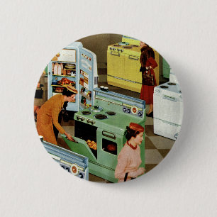 Vintage Appliance Showroom Store Business Retail Pinback Button