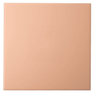 Vintage Apricot Peach Personalized Cream Color Tile