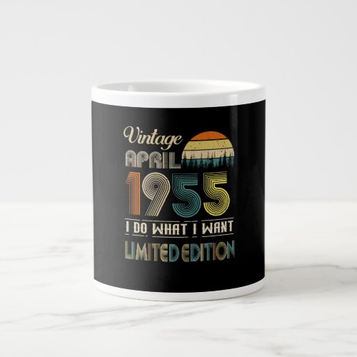 Vintage April 1955 What I Want Limited Edition Giant Coffee Mug