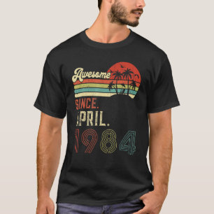 Vintage April 1974 38th Birthday Retro 38 Years Ol T-Shirt