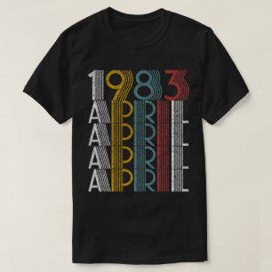 Vintage April 1983 Birthday Gifts Men Women T-Shirt